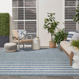 Nourison Positano POS03 Navy Ivory Modern Rug