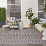 Nourison Positano POS02 Charcoal Modern Rug