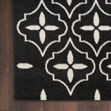 Nourison Nourison Essentials NRE04 Black Ivory Modern Rug