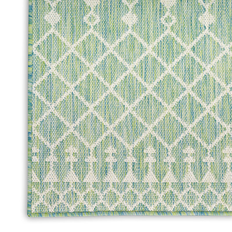 Nourison Positano POS02 Blue Green Modern Rug