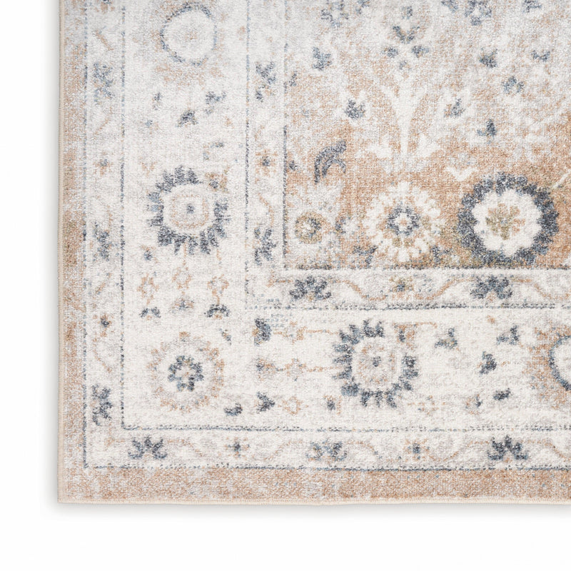 Nourison Astra Machine Washable ASW16 Silver Taupe Vintage Indoor Rug