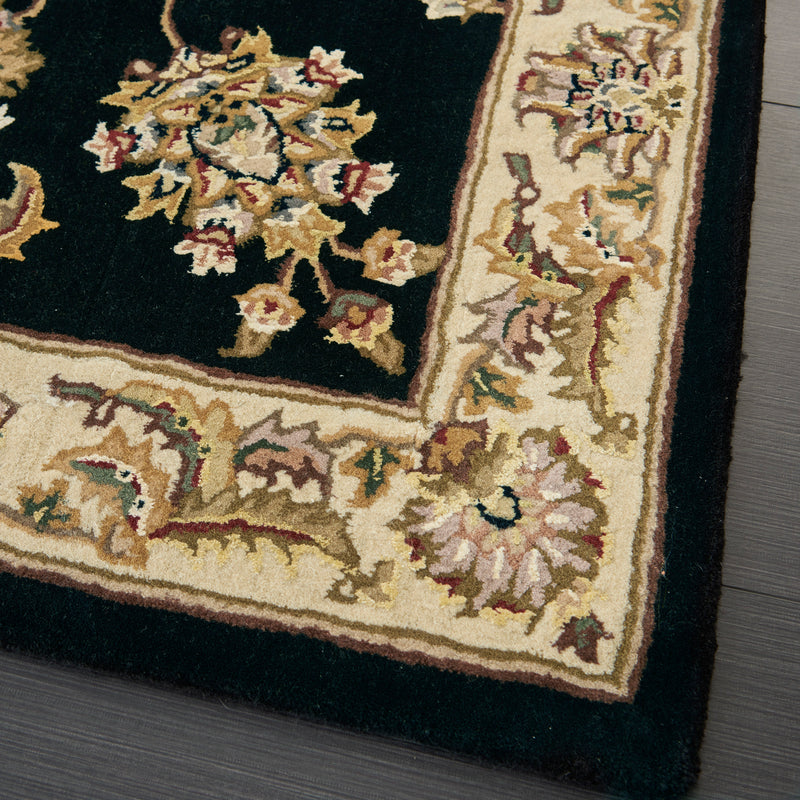 N N 2000 Black Traditional Indoor Rug