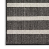 Nourison Positano POS03 Black Ivory Modern Rug