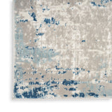 Nourison Quarry QUA01 Ivory Grey Blue Modern Indoor Rug