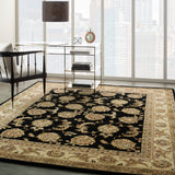 N N 2000 Black Traditional Indoor Rug