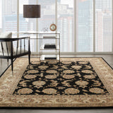 N N 2000 Black Traditional Indoor Rug