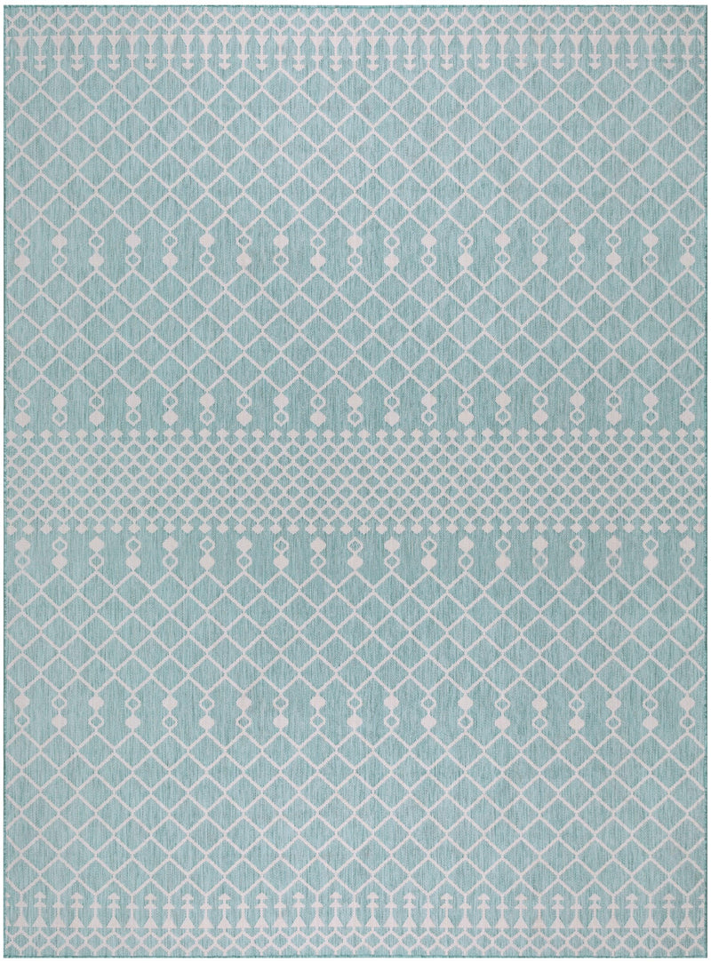 Nourison Positano POS02 Aqua Modern Rug