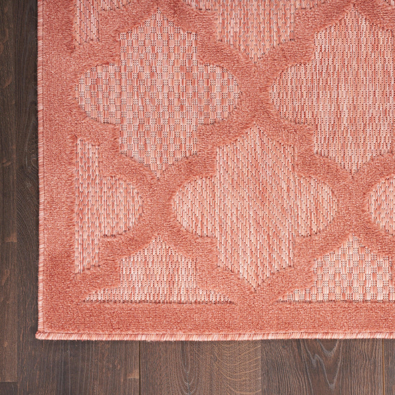 Nourison Easy Care NES01 Coral/Orange Modern Rug