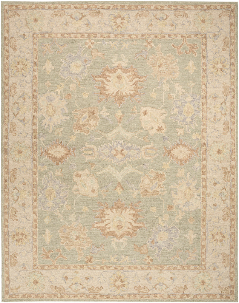 Nourison Maison 8'6" x 11'6" Sage Ivory Vintage Indoor Rug