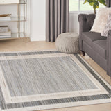 Nourison Serenity Home SRH07 Grey Ivory Modern Indoor Rug