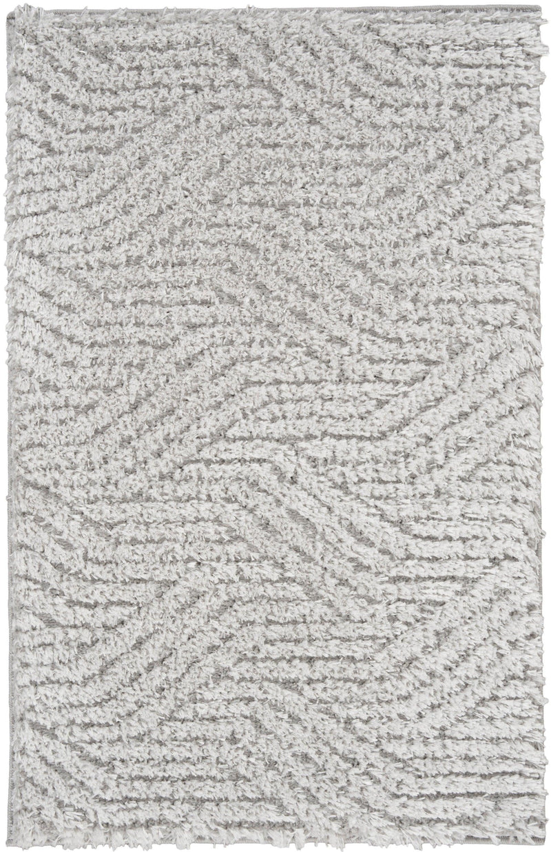 Calvin Klein SFC01 Surfaces Silver Grey Shag Indoor Rug