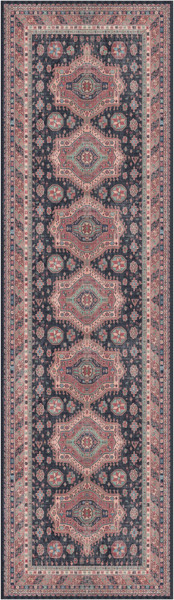 Nourison Vintage Home VNH03 Navy Bohemian Indoor Rug