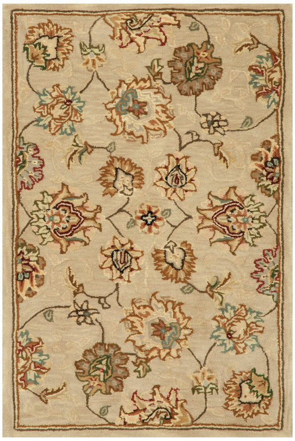 N N 2000 Beige Traditional Indoor Rug