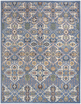 Nourison Home ALR03 Allur Light Blue Bohemian Indoor Rug