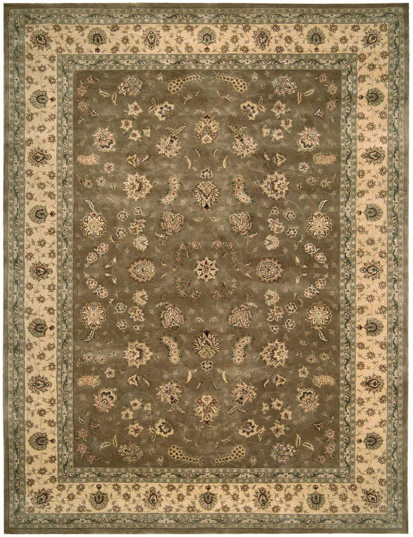 N N 2000 Olive Traditional Indoor Rug