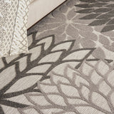 Nourison Aloha ALH05 Silver Grey Tropical Rug