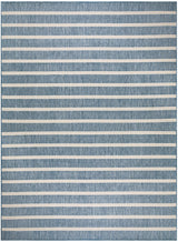 Nourison Positano POS03 Navy Ivory Modern Rug