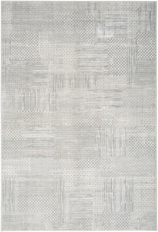 Nourison Glitz GLZ09 Silver Grey Modern Indoor Rug