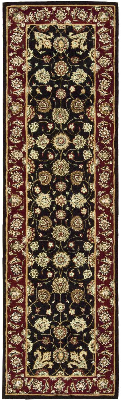 N N 2000 Black Traditional Indoor Rug