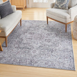 Nicole Curtis SR101 Machine Washable Series Ivory Grey Vintage Indoor Rug