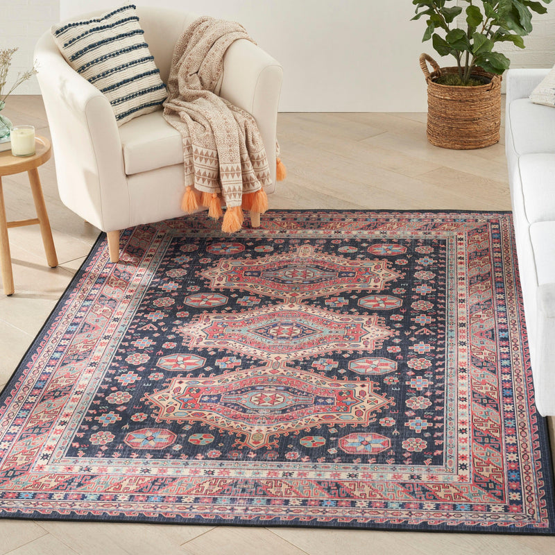 Nourison Vintage Home VNH03 Navy Bohemian Indoor Rug