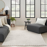 Nourison Modern Comfort MNC01 Ivory Black Scandinavian Indoor Rug