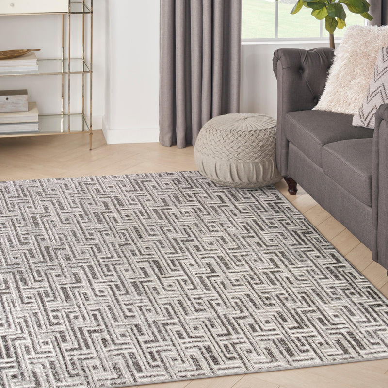 Nourison Serenity Home SRH04 Grey Ivory Modern Indoor Rug