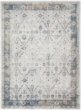 Nourison Astra Machine Washable ASW16 Ivory Blue Vintage Indoor Rug