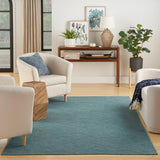 Nourison Washable Solutions WSL01 Aqua Modern Rug