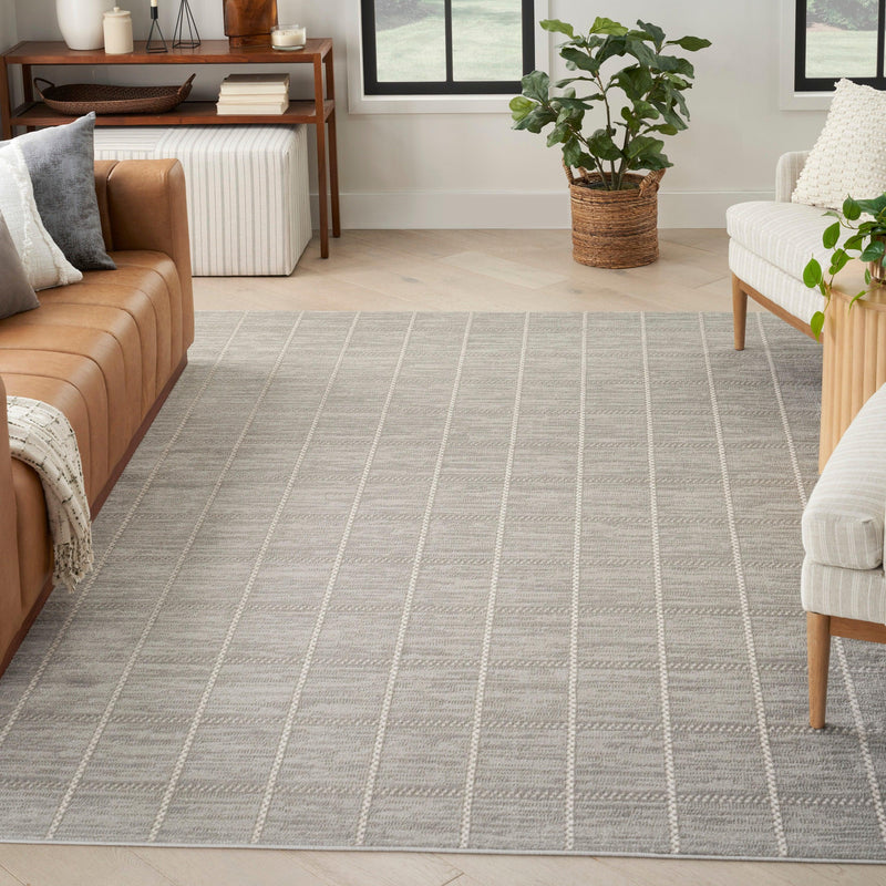 Nourison Serenity Home SRH05 Light Grey Modern Indoor Rug