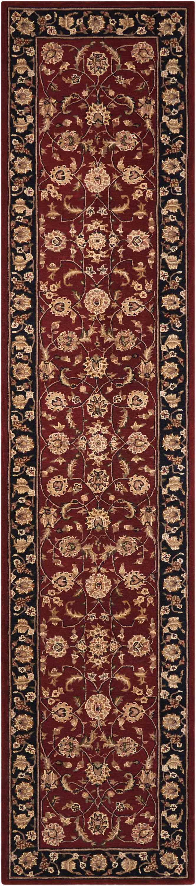 N N 2000 Burgundy Traditional Indoor Rug