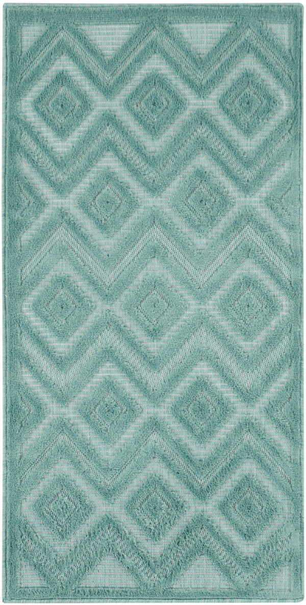 Nourison Versatile NRV01 Aqua/Teal Modern Rug