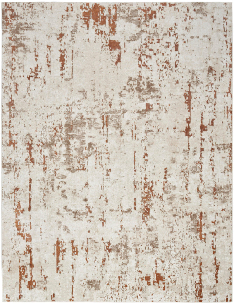 Nourison Quarry QUA01 Ivory Rust Modern Indoor Rug