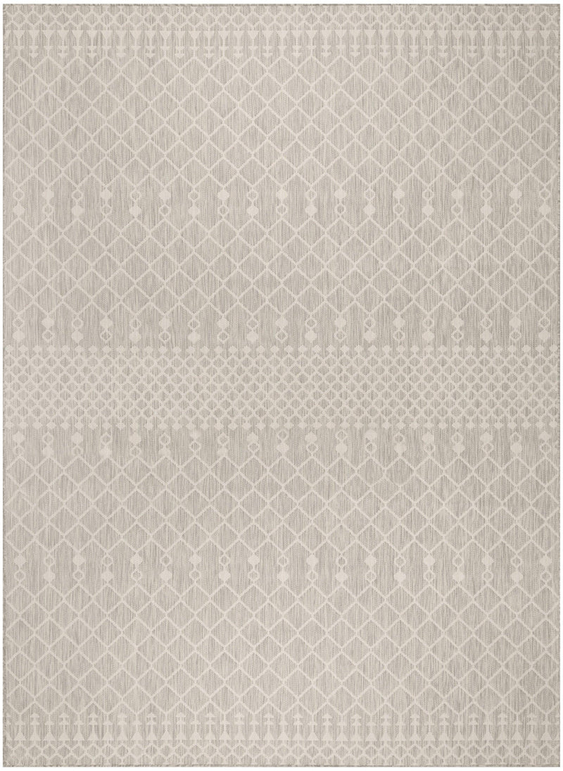 Nourison Positano POS02 Light Grey Modern Rug