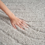 Calvin Klein SFC01 Surfaces Silver Grey Shag Indoor Rug