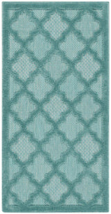 Nourison Easy Care NES01 Aqua/Teal Modern Rug