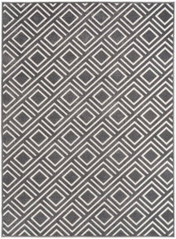 Nourison Care Free CAF03 Grey Modern Indoor Rug