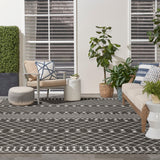 Nourison Positano POS02 Black Modern Rug