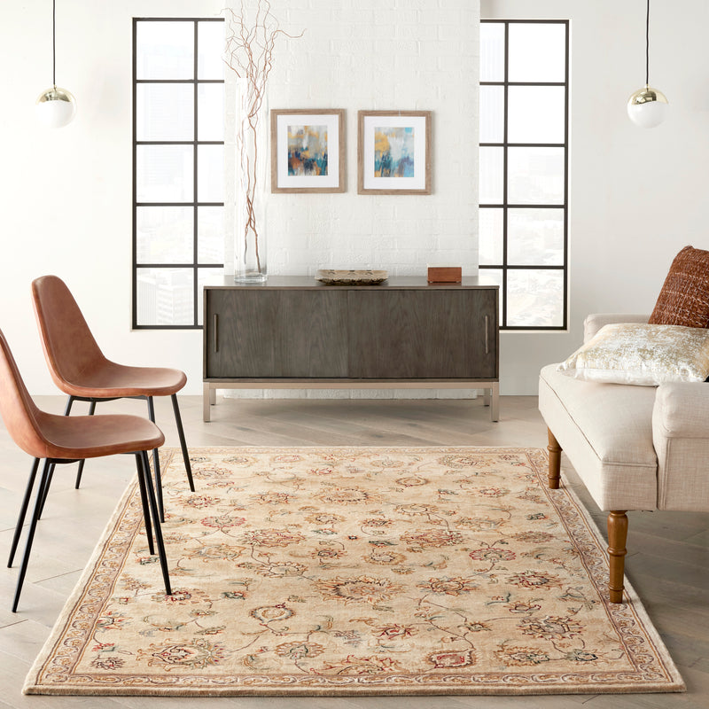 N N 2000 Beige Traditional Indoor Rug