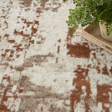 Nourison Quarry QUA01 Ivory Rust Modern Indoor Rug