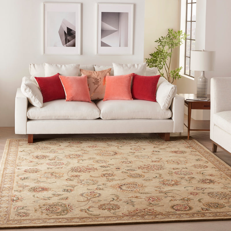 N N 2000 Beige Traditional Indoor Rug