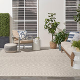 Nourison Positano POS02 Light Grey Modern Rug