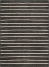 Nourison Positano POS03 Black Ivory Modern Rug