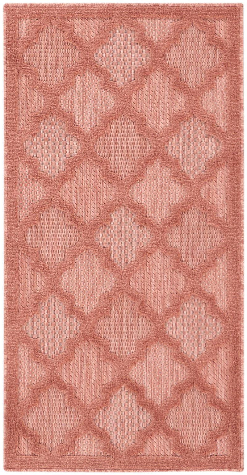 Nourison Easy Care NES01 Coral/Orange Modern Rug