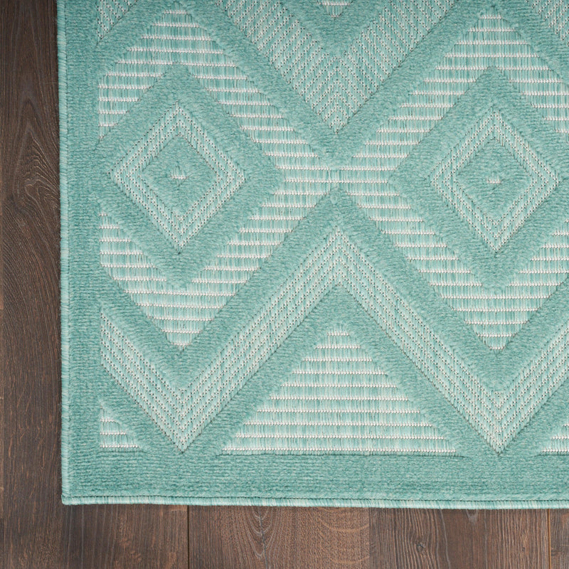 Nourison Versatile NRV01 Aqua/Teal Modern Rug