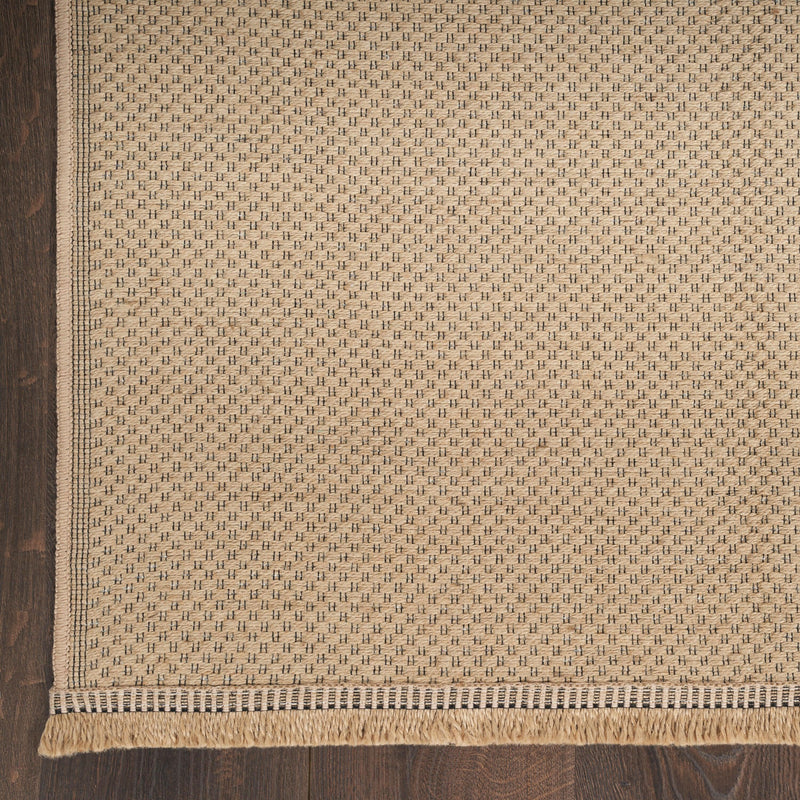 Nourison Washable Jute WSJ03 Natural Modern Indoor Rug