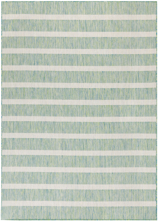 Nourison Positano POS03 Blue Green Ivory Modern Rug