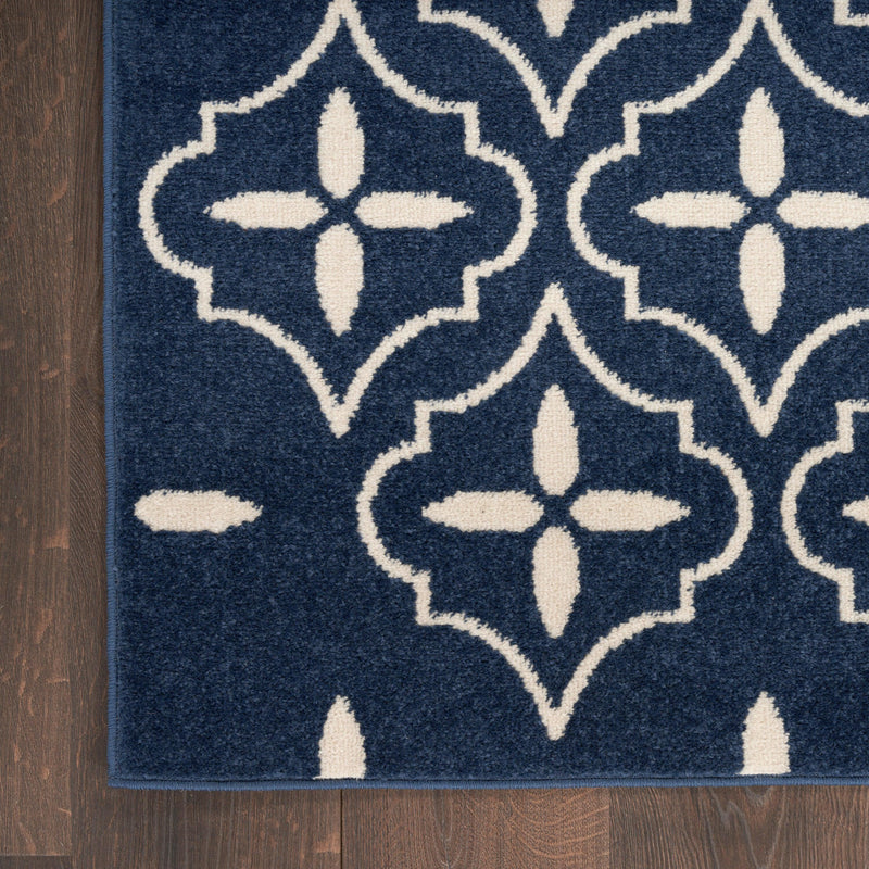 Nourison Nourison Essentials NRE04 Navy Ivory Modern Rug