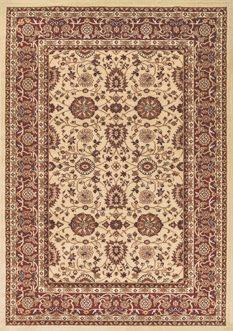 YAZD 2803-130 CREAM-RED - Modern Rug Importers