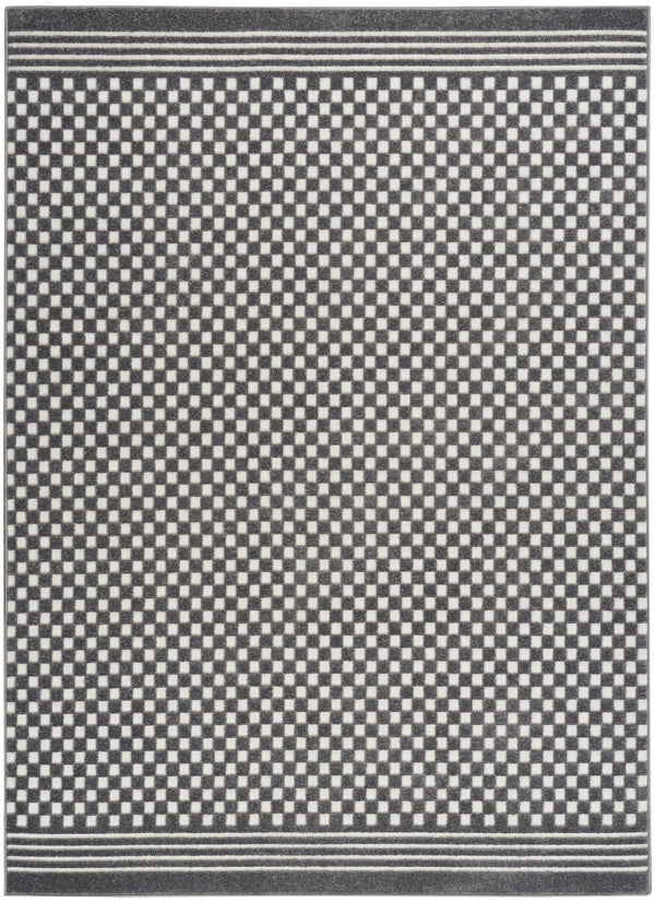 Nourison Care Free CAF02 Grey Modern Indoor Rug